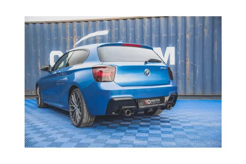 Edelstahl Sportauspuff und Heckdiffusor für BMW F20 / F21 125i M-Paket 2012-2015 Endrohre 100mm