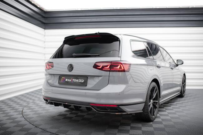 Maxton Design Heckdiffusor für VW Passat R-Line B8 Facelift Hochglanz schwarz