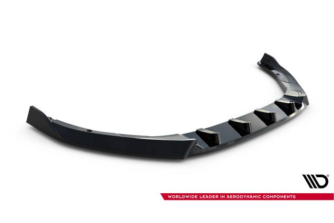 Maxton Design Frontlippe V.2 für Skoda Octavia RS Liftback / Combi Mk4 Facelift Hochglanz schwarz