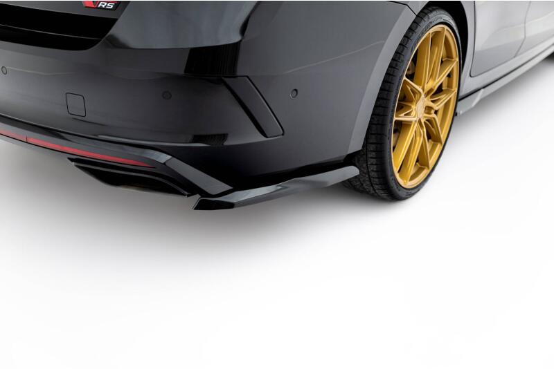 Maxton Design Diffusor Flaps V.5 für Skoda Octavia RS Liftback / Combi Mk4 / Mk4 Facelift Hochglanz schwarz