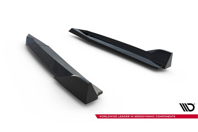 Maxton Design Diffusor Flaps V.6 für Skoda Octavia RS Liftback / Combi Mk4 / Mk4 Facelift Hochglanz schwarz