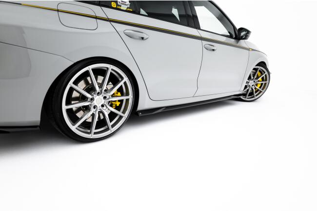 Maxton Design Seitenschweller (Paar) V.1 für Skoda Octavia RS Liftback / Combi Mk4 / Mk4 Facelift Hochglanz schwarz