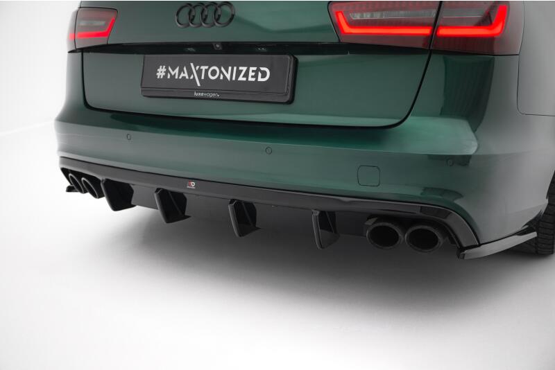 Maxton Design Heckdiffusor V.4 für Audi S6 / A6 S-line Avant C7 (2011-2014) Hochglanz schwarz
