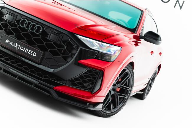 Maxton Design Frontlippe für Audi RSQ8 Mk1 Facelift Hochglanz schwarz