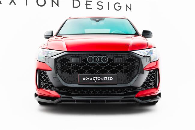 Maxton Design Frontlippe für Audi RSQ8 Mk1 Facelift Hochglanz schwarz