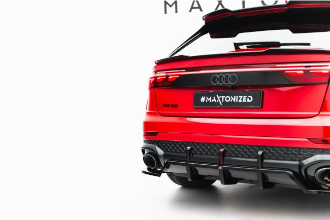 Maxton Design Heckdiffusor für Audi RSQ8 Mk1 Facelift Hochglanz schwarz