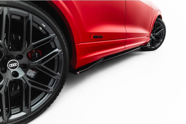 Maxton Design Seitenschweller (Paar) für Audi RSQ8 Mk1 Facelift Hochglanz schwarz