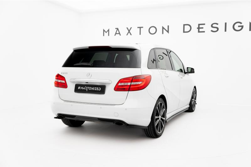 Maxton Design Diffusor Flaps für Mercedes B-Klasse W246 Hochglanz schwarz