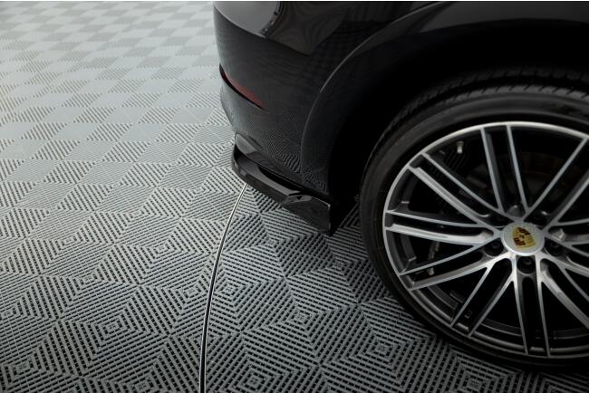 Maxton Design Diffusor Flaps für Porsche Cayenne Sport Design Mk3 Hochglanz schwarz
