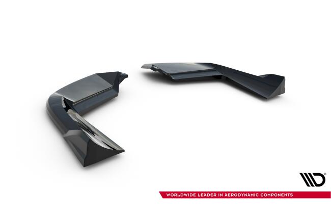 Maxton Design Diffusor Flaps für Porsche Cayenne Sport Design Mk3 Hochglanz schwarz