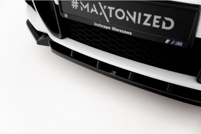 Maxton Design Frontlippe für BMW X1 M-Paket F48 Facelift Hochglanz schwarz