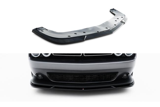 Maxton Design Frontlippe für Dodge Challenger GT Mk3 Facelift Hochglanz schwarz