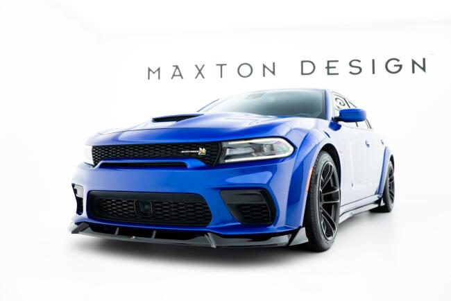 Maxton Design Frontlippe für Dodge Charger RT Scat Pack Widebody Mk3 Facelift Hochglanz schwarz