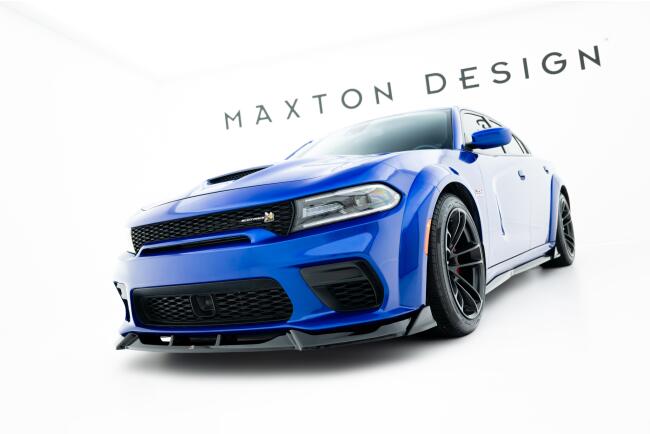 Maxton Design Frontlippe für Dodge Charger RT Scat Pack Widebody Mk3 Facelift Hochglanz schwarz