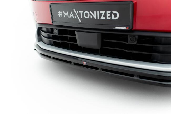 Maxton Design Frontlippe für Ford Tourneo Courier Mk2 Hochglanz schwarz