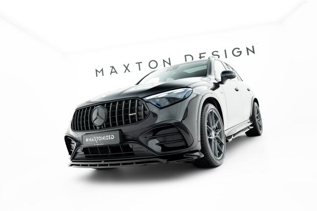 Maxton Design Frontlippe für Mercedes GLC 43 AMG X254 Hochglanz schwarz