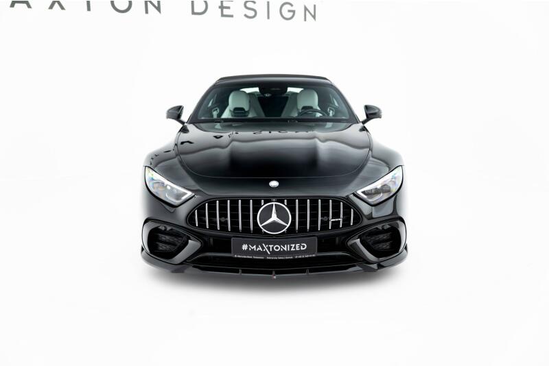 Maxton Design Frontlippe für Mercedes SL 63 R232 Hochglanz schwarz