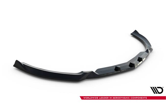 Maxton Design Frontlippe für Mercedes SL 63 R232 Hochglanz schwarz