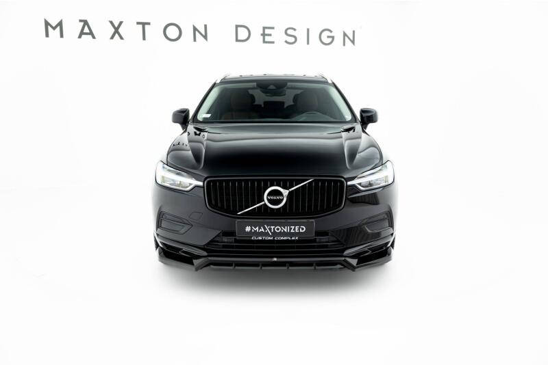 Maxton Design Frontlippe für Volvo XC60 Mk2 Hochglanz schwarz