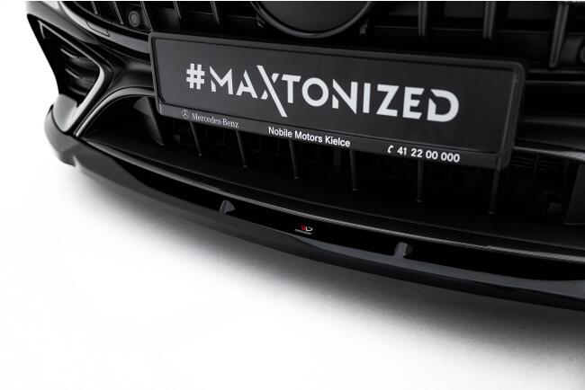 Maxton Design Frontlippe V.2 für Mercedes CLE 53 C236 Hochglanz schwarz