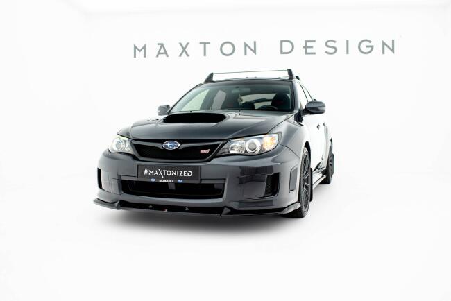 Maxton Design Frontlippe V.2 für Subaru Impreza WRX STI Mk3 Facelift Hochglanz schwarz