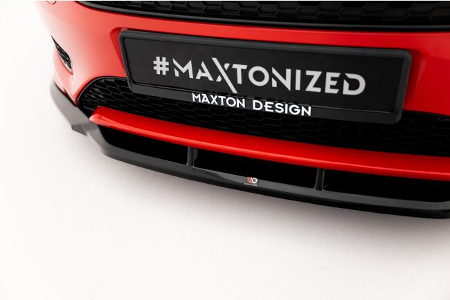 Maxton Design Frontlippe V.3 für Ford Focus ST-Line Mk3 Facelift Hochglanz schwarz