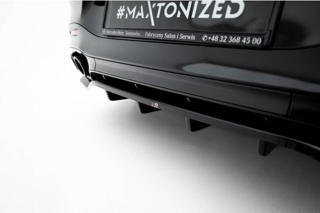 Maxton Design Heckdiffusor für Mercedes SL 63 R232 Hochglanz schwarz