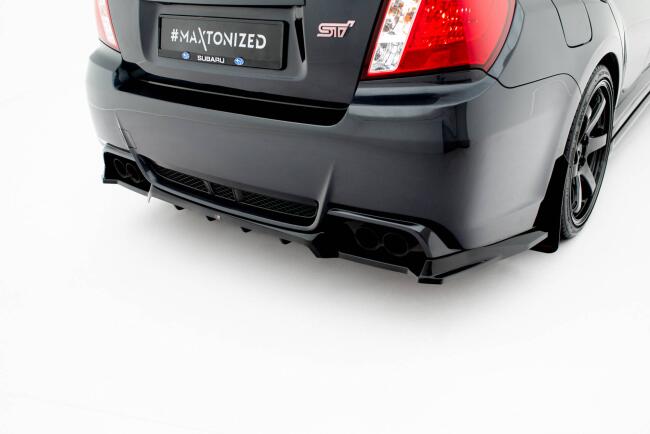 Maxton Design Heckdiffusor für Subaru Impreza WRX STI Mk3 Facelift Hochglanz schwarz