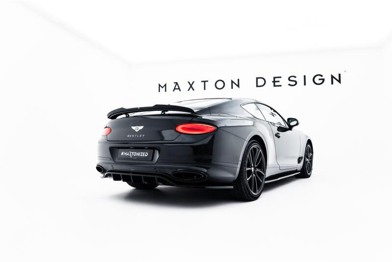 Maxton Design Heckspoiler Lippe für Bentley Continental GT Coupe Mk3 Hochglanz schwarz