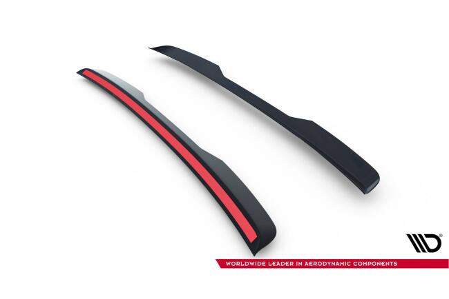 Maxton Design Heckspoiler Lippe für Ford Tourneo Courier Mk2 Hochglanz schwarz