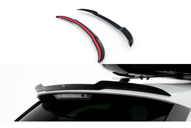 Maxton Design Heckspoiler Lippe für Renault Talisman Grandtour Hochglanz schwarz