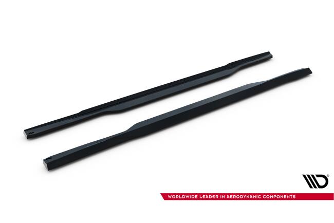 Maxton Design Seitenschweller (Paar) für BMW M5 Limousine / Touring G90 / G91 Hochglanz schwarz
