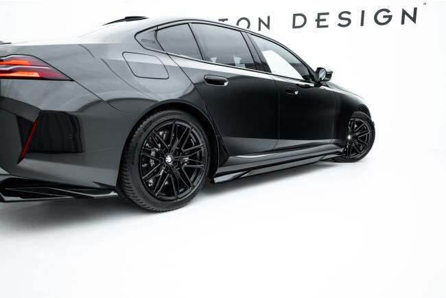 Maxton Design Seitenschweller (Paar) für BMW M5 Limousine / Touring G90 / G91 Hochglanz schwarz