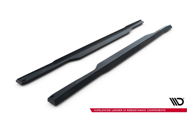 Maxton Design Seitenschweller (Paar) für BMW M5 Limousine / Touring G90 / G91 Hochglanz schwarz