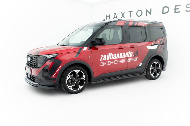 Maxton Design Seitenschweller (Paar) für Ford Tourneo Courier Mk2 Hochglanz schwarz