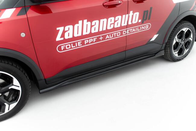 Maxton Design Seitenschweller (Paar) für Ford Tourneo Courier Mk2 Hochglanz schwarz