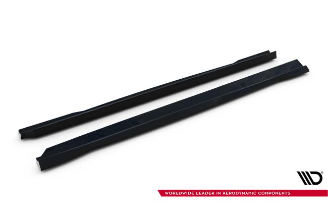 Maxton Design Seitenschweller (Paar) für Mercedes GLC 43 X254 Hochglanz schwarz