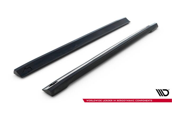 Maxton Design Seitenschweller (Paar) für Volvo XC60 Mk2 Hochglanz schwarz