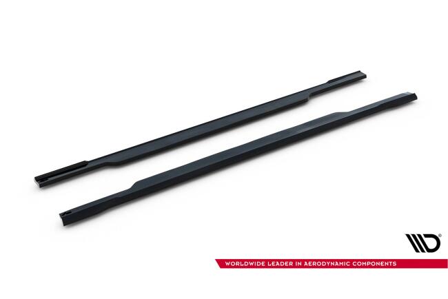Maxton Design Seitenschweller (Paar) V.2 für Subaru Impreza WRX STI Mk3 Facelift Hochglanz schwarz