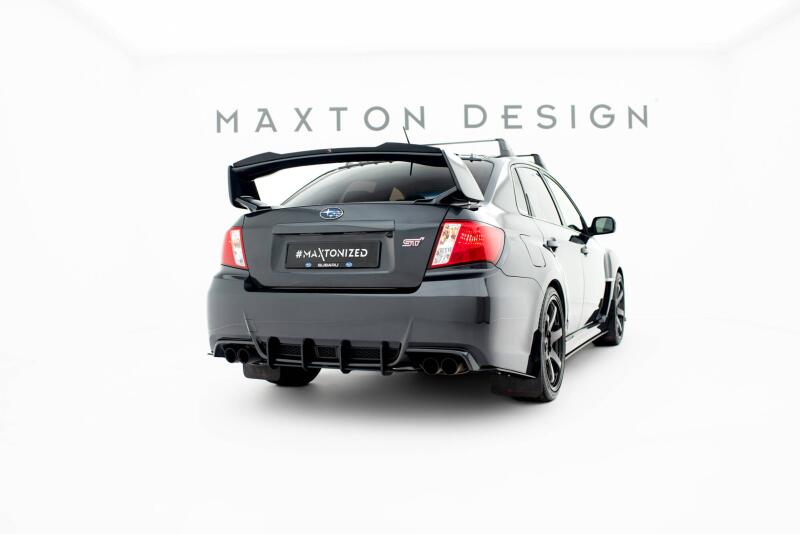 Maxton Design Street Pro Diffusor Flaps für Subaru Impreza WRX STI Mk3 Facelift Rot