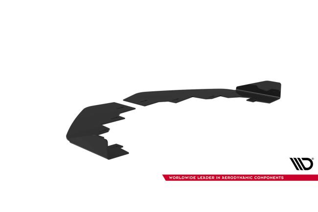 Flaps für Street Pro Frontlippe von Maxton Design für Mercedes CLE 53 C236 Hochglanz schwarz