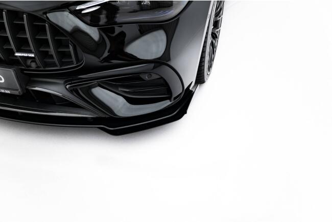 Flaps für Street Pro Frontlippe von Maxton Design für Mercedes CLE 53 C236 Hochglanz schwarz