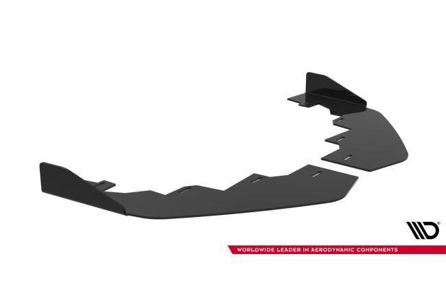 Flaps für Street Pro Frontlippe von Maxton Design für Mercedes CLE 53 C236 Hochglanz schwarz