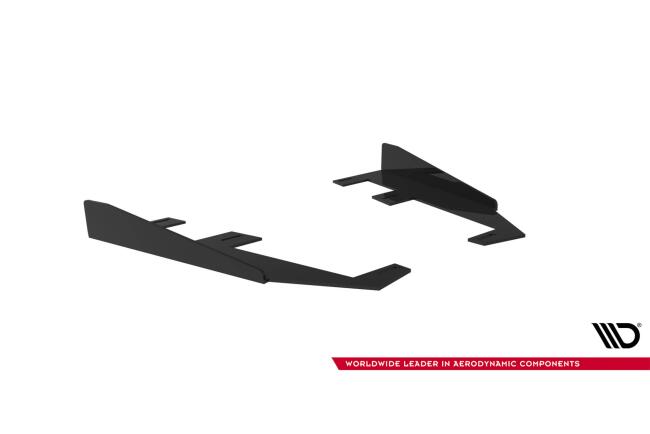 Flaps für Street Pro Heckdiffusor von Maxton Design für Mercedes CLE 53 C236 Hochglanz schwarz