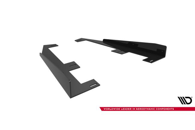 Flaps für Street Pro Heckdiffusor von Maxton Design für Mercedes CLE 53 C236 Hochglanz schwarz