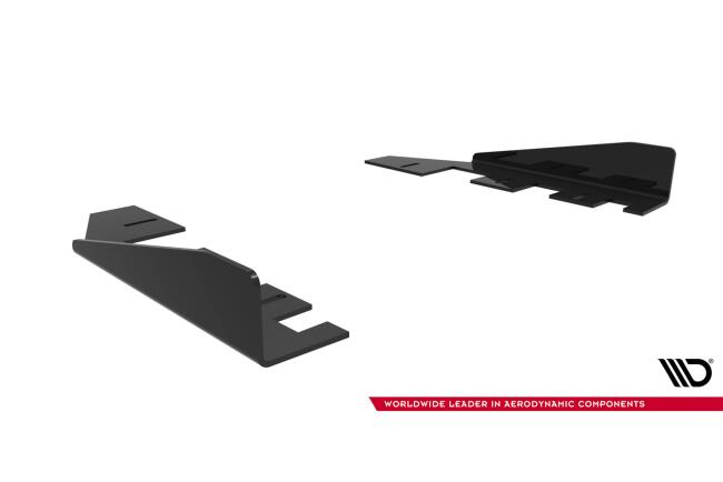 Flaps für Street Pro Seitenschweller von Maxton Design für Mercedes CLE 53 C236 Hochglanz schwarz