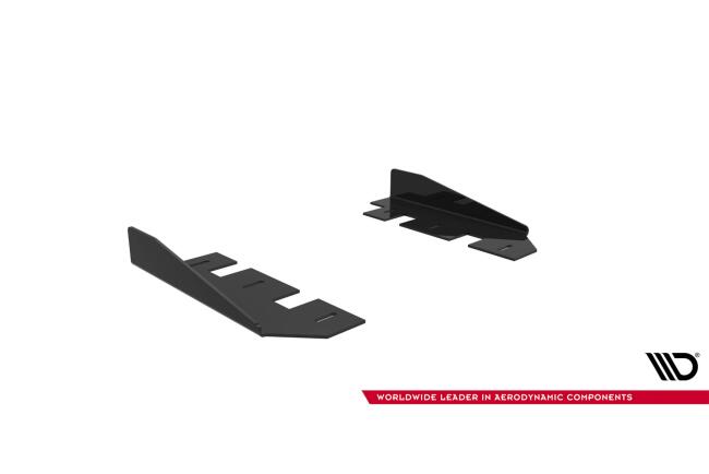 Flaps für Street Pro Seitenschweller von Maxton Design für Mercedes CLE 53 C236 Hochglanz schwarz