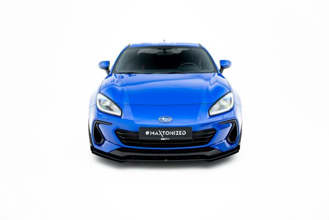 Maxton Design Street Pro Frontlippen Flaps für Subaru BRZ Mk2 Hochglanz schwarz