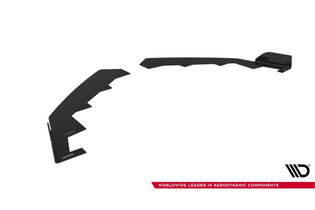 Maxton Design Street Pro Frontlippen Flaps für Subaru BRZ Mk2 Hochglanz schwarz