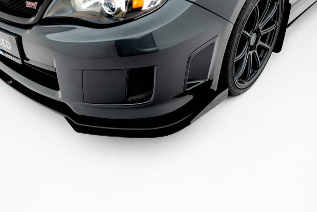 Flaps für Street Pro Frontlippe von Maxton Design für Subaru Impreza WRX STI Mk3 Facelift Hochglanz schwarz